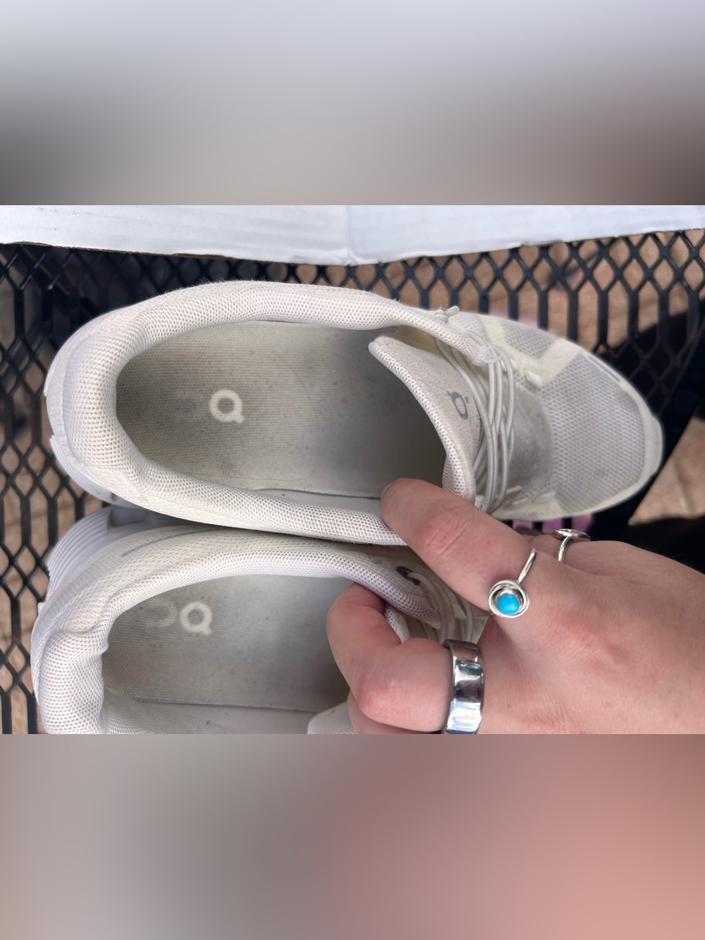 White On Cloud Tennis shoes - Picture 6 of 9